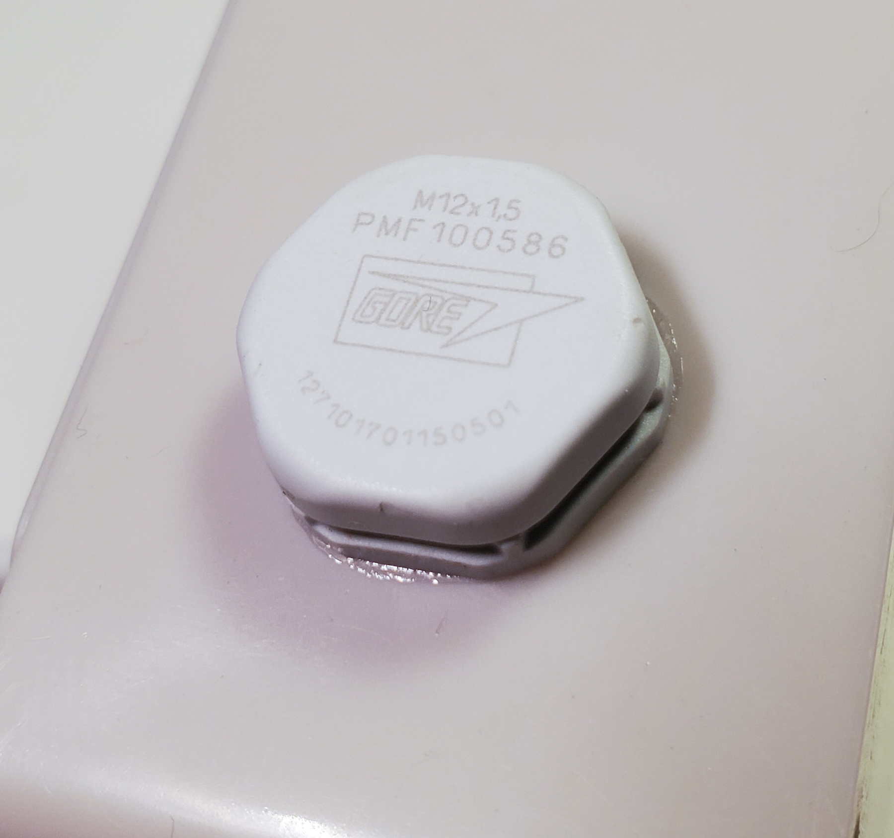 GORE® PolyVent glued over hole in enclosure